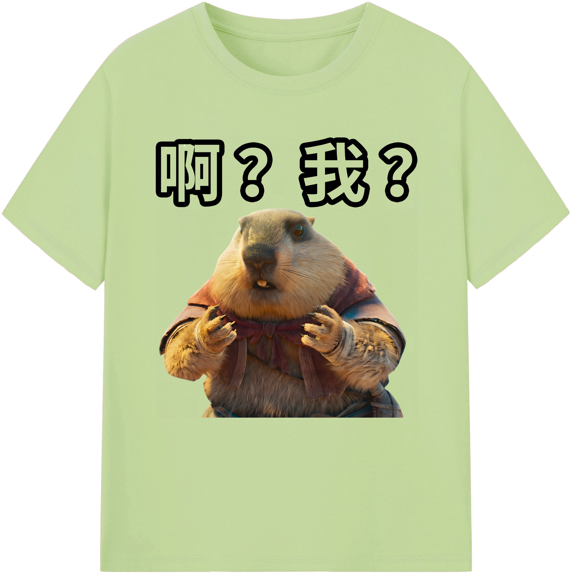 （画像用） Ne Zha 2 ナタ 魔童の大暴れ 綿100％半袖Tシャツ（フロントプリント）